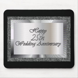 Glücklicher 25. Hochzeitstag Mousepad