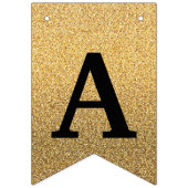 Glücklicher 30. Geburtstag Foto Gold Glitzer Wimpelkette (Dritte Fahne)