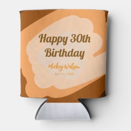 Glücklicher 30. Geburtstag rustikalen hölzern Hall Dosenkühler