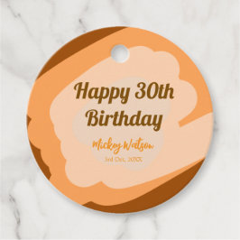 Glücklicher 30. Geburtstag rustikalen hölzern Hall Geschenkanhänger