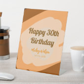 Glücklicher 30. Geburtstag rustikalen hölzern Hall Sockelschild (In SItu)