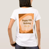 Glücklicher 30. Geburtstag rustikalen hölzern Hall T-Shirt (Rückseite)