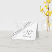 Glücklicher 30. Hochzeitstag Karte (Gelbe Blume)