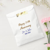 Glücklicher 30. Hochzeitstag königsblauer Golden s Geschenktütchen (Versiegelt)