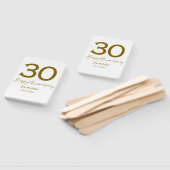 Glücklicher 30-jähriger Jubiläumsname Datum golden Fächer (Non-assembled)