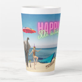 Glücklicher 30. Spaß & Funky Geburtstag Milchtasse