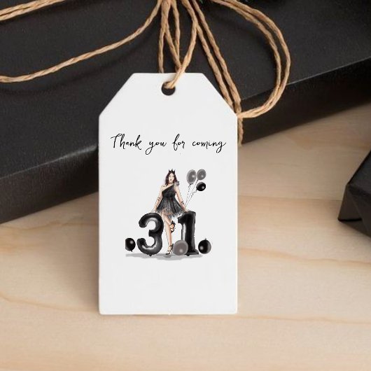 glücklicher 31. geschenkanhänger