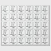 GLÜCKLICHER 32. GEBURTSTAG; Art-Déco-Stil; Individ Geschenkpapier (Flach)