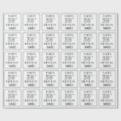 GLÜCKLICHER 38. GEBURTSTAG; Art-Déco-Stil; Individ Geschenkpapier (Flach)