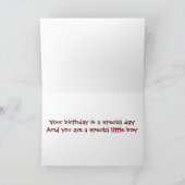 **GLÜCKLICHER 3. BIRTHTAG ZU UNSEREM GRANDSON** KARTE (Innenseite)