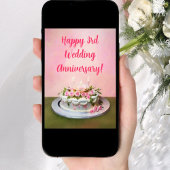 Glücklicher 3. Geburtstag Karte