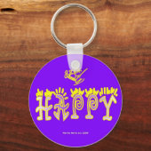 Glücklicher (3b) Schlüsselanhänger (Vorderseite)