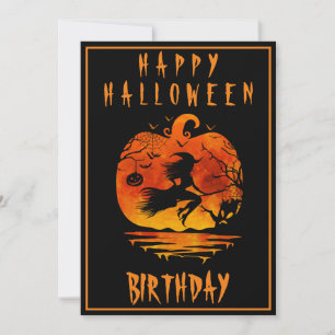 GLÜCKLICHER 40. GEBURTSTAG HALLOWEEN-PARTY-FEIER EINLADUNG