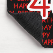 Glücklicher 40. Geburtstag Mousepad (Ecke)