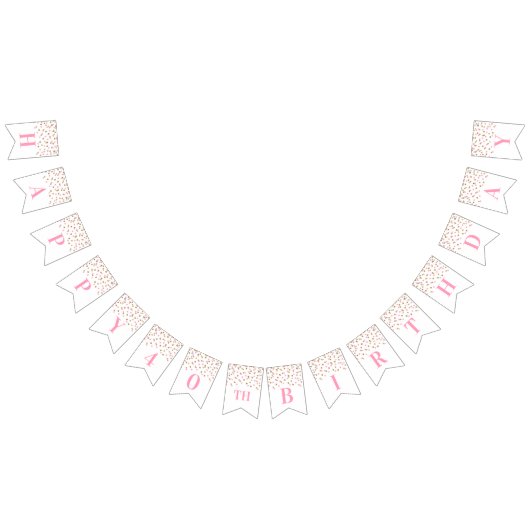 Glücklicher 40. wimpelkette (Alle)