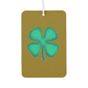 Glücklicher 4-Blatt-Irland-Klee brauner Auto-Luftv Autolufterfrischer