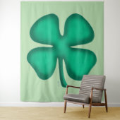 Glücklicher 4-Blatt-Irland-Klee-grüner Wandteppich (Beispiel)