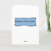 Glücklicher 4. Geburtstag Cartoon Dinosaurier - Ju Karte (Rückseite)