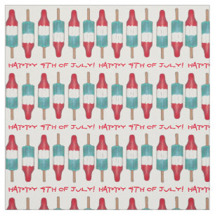 Glücklicher 4. Juli Ameriana Rocket Pop Popsicles Stoff
