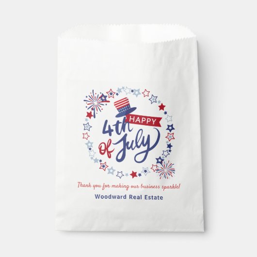 Glücklicher 4. Juli Sommer Pop Personalisiert Geschenktütchen (Vorderseite)