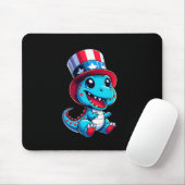 Glücklicher 4. Juli Unabhängigkeitstag Männer Frau Mousepad (Mit Mouse)