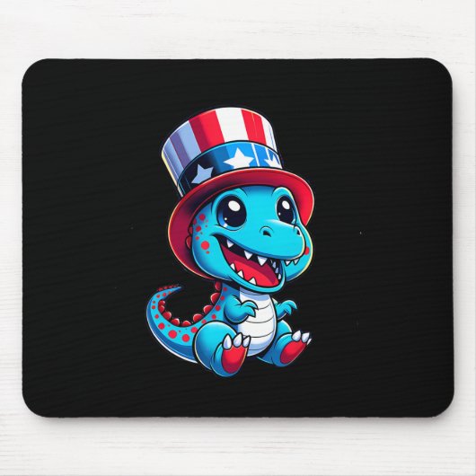 Glücklicher 4. Juli Unabhängigkeitstag Männer Frau Mousepad (Vorne)