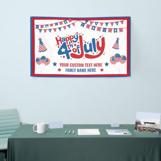GLÜCKLICHER 4. JULY BANNER (Messeveranstaltung)