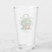 Glücklicher 4-Leaf Klee Irish Glass Cup Glas (Rückseite)