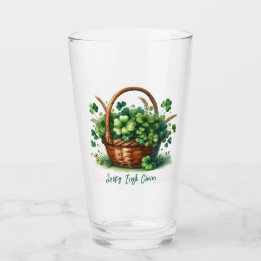 Glücklicher 4-Leaf Klee Irish Glass Cup Glas