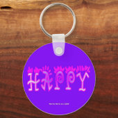 Glücklicher (4a) Schlüsselanhänger (Vorderseite)