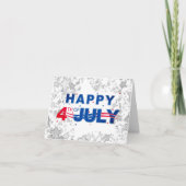 Glücklicher 4th des Juli Karte (Vorderseite)