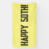 GLÜCKLICHER 50. GEBURTSTAG-BANNER BANNER (Vertikal)