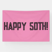 GLÜCKLICHER 50. GEBURTSTAG-BANNER BANNER (Horizontal)
