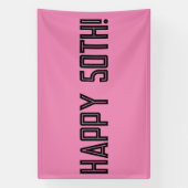 GLÜCKLICHER 50. GEBURTSTAG-BANNER BANNER (Vertikal)