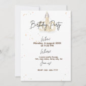 glücklicher 50. Geburtstag Einladung (Vorderseite)