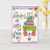 Glücklicher 50. Geburtstag Karte (Gelbe Blume)
