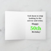 Glücklicher 50. Geburtstag Karte (Innenseite)