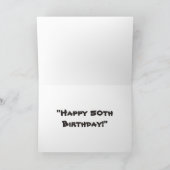 "Glücklicher 50. Geburtstag! " Karte (Innenseite)