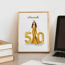 glücklicher 50. Geburtstag Poster