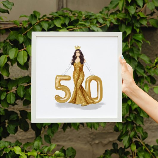 glücklicher 50. Geburtstag Poster