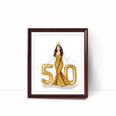 glücklicher 50. Geburtstag Poster