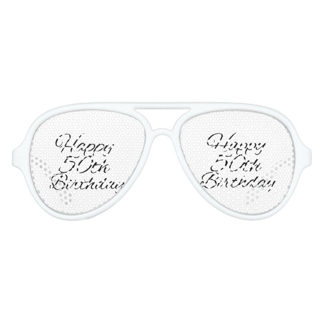 glücklicher 50. Geburtstag Sonnenbrille (Vorderseite)