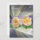 Glücklicher 50. Hochzeitstag zum Geburtstag meiner (Vorderseite)