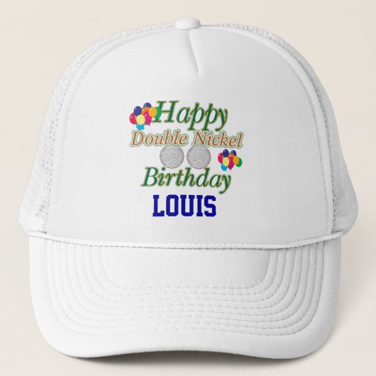 Glücklicher 55. Geburtstag Truckerkappe (Vorderseite)