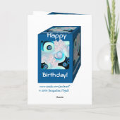 Glücklicher 58. Geburtstag - 58 Karte (Rückseite)