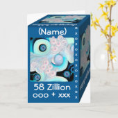 Glücklicher 58. Geburtstag - 58 Karte (Gelbe Blume)