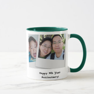 Glücklicher 5. Jahr-Jahrestag! Tasse