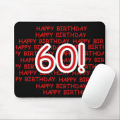 Glücklicher 60. Geburtstag Mousepad (Mit Mouse)