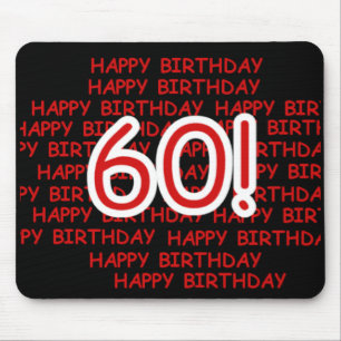 Glücklicher 60. Geburtstag Mousepad