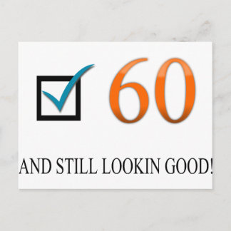 Glücklicher 60. Geburtstag Postkarte